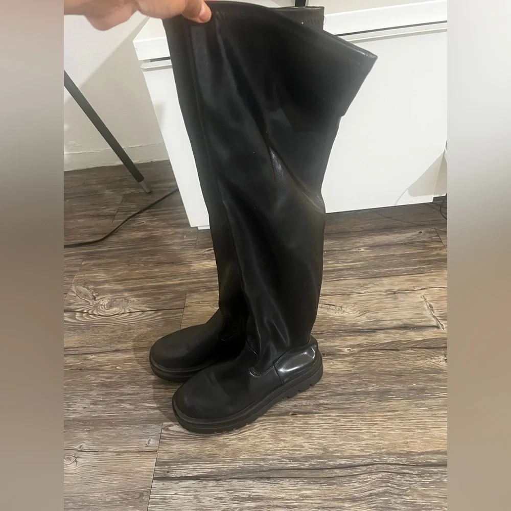 SHEIN over the knee Chelsea boots size us 8.5